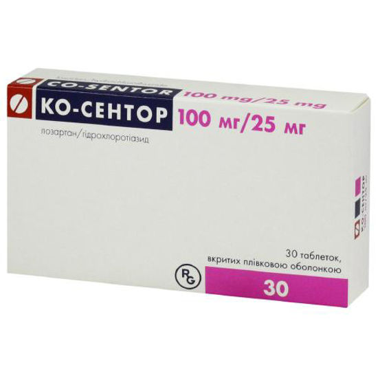 Ко-Сентор таблетки 100 мг/25 мг №30.